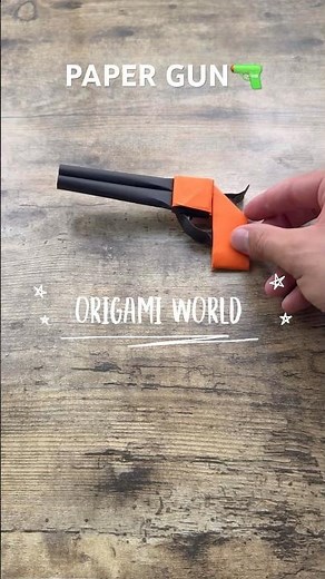 EASY ORIGAMI WORLD PAPER GUN TUTORIAL STEP BY STEP | HOW TO MAKE PAPER GUN NO GLUE EASY CRAFTING ART