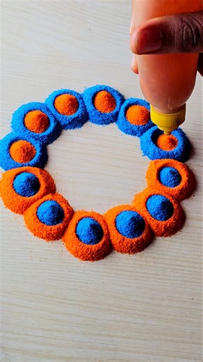 Simple Rangoli | Satisfying Rangoli | Easy Rangoli Tips and Tricks|ASMR#rangoli​#satisfying​#asmr​