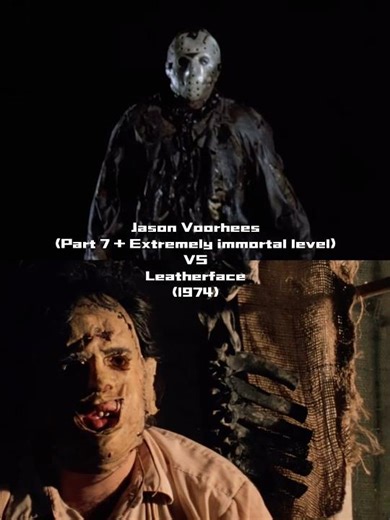 Jason Voorhees (part 7) VS Leatherface (1974) | #edit #battle ‪@slashergoat‬