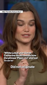 Sarah Catherine Hook dishes on the latest season of "The White Lotus," including the origin story behind Parker Posey's iconic "Piper nooo! | New York Post Lifestyle