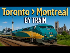 Train Journey from Toronto to Montreal | Why Trains are Best | Toronto to Montreal Train