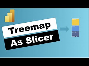 Using Power BI Treemap Visualization as a slicer | Changing slicer look and feel