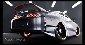 Toyota supra mk5 environment, texturing, lighting, and animation created in blender #toyota #blenderanimation #blender3d #supramk5 #ahadanimates | Ahad Animates