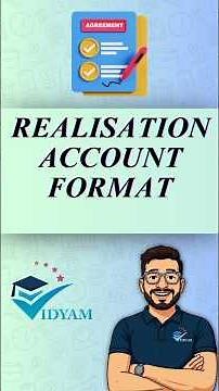 REALISATION ACCOUNT FORMAT I Click 👆🏻for Ch: DISSOLUTION OF PARTNERSHIP FIRMI CLASS 12 ACCOUNTANCY