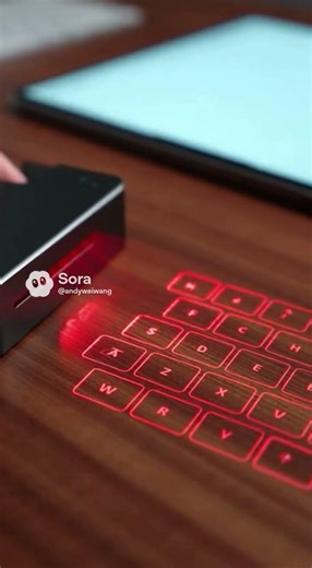 Type on ANY surface! 🤯🔴 #sci-fi #futuretech #gadget