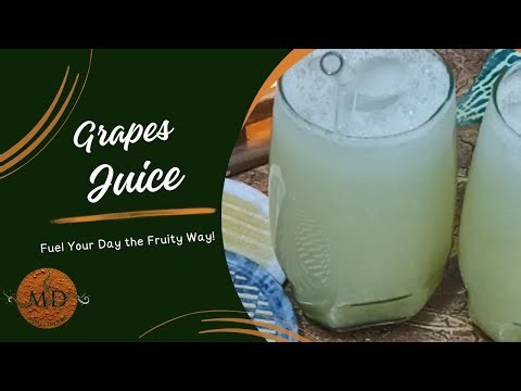 Grape Juice: How to Make Fresh Grape Juice at Home | Easy & Refreshing Recipe 🍇