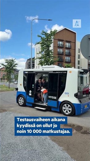 Tampereella liikennöi nyt robottibussi ilman kuskia