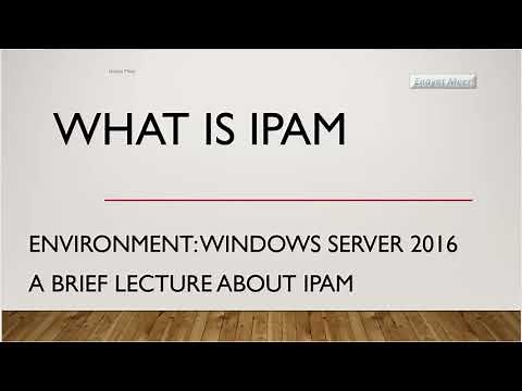 IPAM explanation in details - IP Address Management