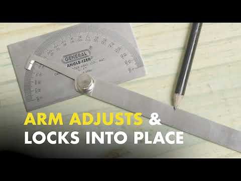 #17 Square Head Stainless Angle Protractor