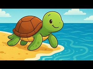 Turtle Slow 🐢🌊 Calm Ocean Turtle Rhyme for Kids Cartoonic94