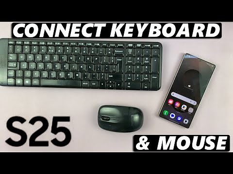 How To Connect Wireless Keyboard & Mouse To Samsung Galaxy S25 / S25 Ultra