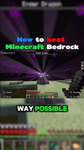 How To DESTROY The Ender Dragon EASY #minecraft #minecraftshorts #fyp