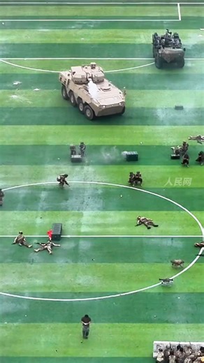 8.1K views · 44 reactions | During military training, the freshmen got hands-on with incredible gadgets like tank-robotic dogs, rocket launchers, and rescue drones. This powerful combination is amazing! #robot #Chinatech (cr: douyin renminwang) | T-Time HK | Facebook