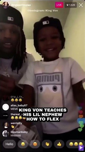 King Von Teaches His Lil Nephew How To Flex