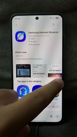 Samsung Internet Browser New Update (Version: 29.0.1.12) #oneui8