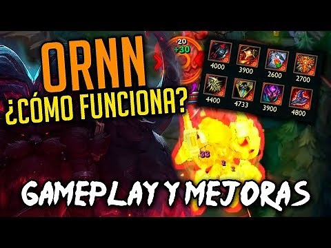 ORNN GAMEPLAY ¿Como funciona la MEJORA de OBJETOS? — Nuevo Campeón League Of Legends