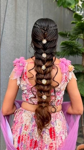 ❤️🥰Bridal Hairstyles with Hair Jewellery | Dulhan Open Hair & Braided Wedding Hairstyles #hairstyle