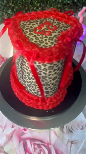Cheetah print cakes! #cheetah #cake #cakedecorating #fyp #youtubeshorts #shorts #howto #cakebaker