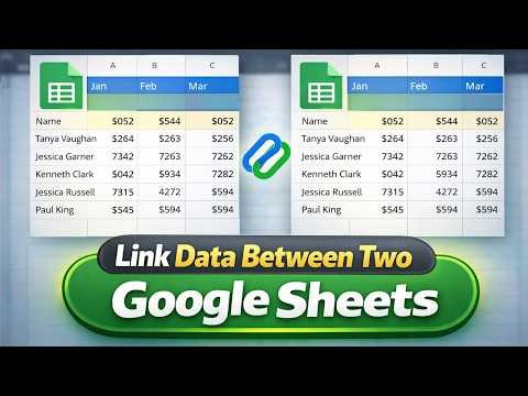 How to Link Data Between Two Google Sheets | IMPORTRANGE Tutorial