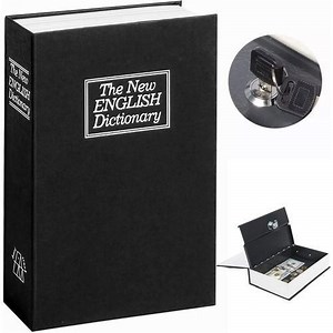 Book Safe With Key Lock Metal Safe Box Dictionary Diversion