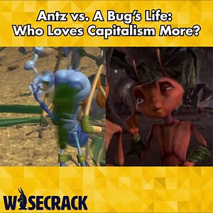 8.9K views · 127 reactions | Two films, two ants, two drastically different ideas. Antz and A Bug's Life might blur in your memory as being relatively similar films that both weirdly came out in 1998. But what if they actually have substantially different messages? We'll explain in this Wisecrack Edition on Antz vs. A Bug's Life: Who Loves Capitalism More? | Wisecrack | Facebook
