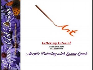 Lettering Tutorial with Acrylic Paint
