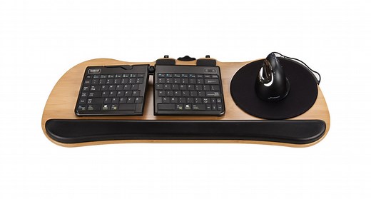 Big Standard Bamboo Keyboard Tray System | UPLIFT DesK