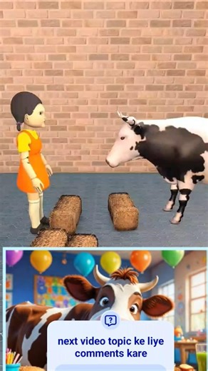 scaryteacher and cow vs squad game doll 🤣🤣#funny #comedy #shorts #cartoon #monkey