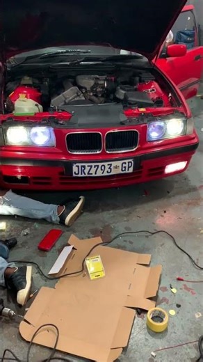 Installed fog lights for E36