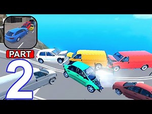 Traffic Crashes Car Crash - Gameplay Walkthrough, Mountain Map (iOS, Android) | Part 2