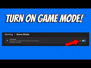 How To Turn On Game Mode & Game Bar in Windows 11 (Use High Performance on Games)