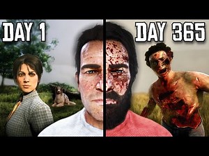 I Spent 1 YEAR In A ZOMBIE APOCALYPSE In RDR2!