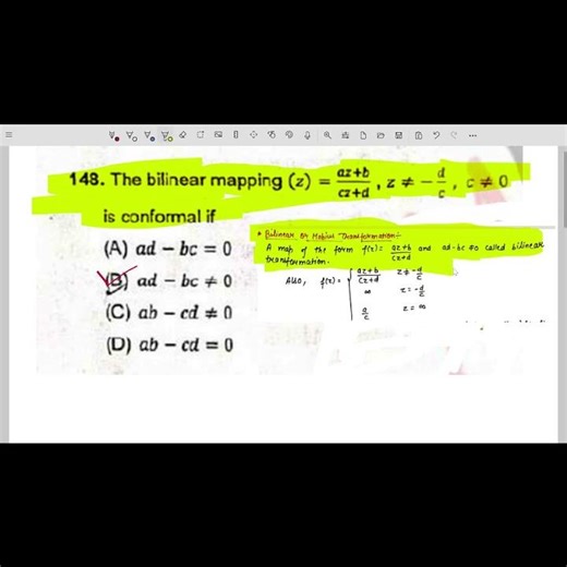 Bilinear Transformations #bsc_mathematics #exam