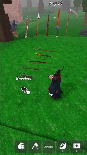 Testing various weapons vs wolf #99nightintheforest #roblox #usa