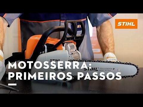 Como montar, abastecer e operar sua motosserra