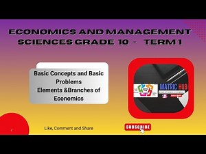 Grade 10 - Term 1 :Economics