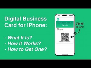 Digital Business Card for iPhone: What It Is, How It Works & How to Get One