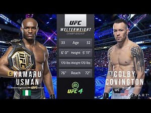 KAMARU USMAN VS COLBY COVINGTON 2 FULL FIGHT UFC 268