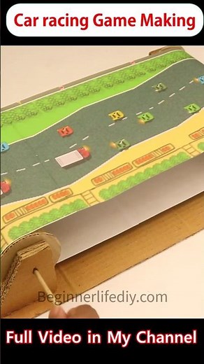 Cardboard Car Game at Home | Easy to Build! #diy #car #game #shorts