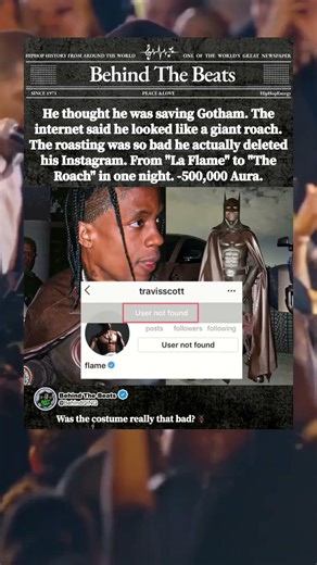 The Costume That Made Travis Scott Delete Instagram 📉#TravisScott #Batman #HalloweenFail #RoachMan