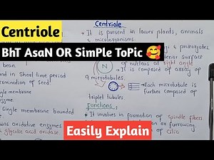 Centriole Structure And Functions | Microtubules | Class 11 Biology