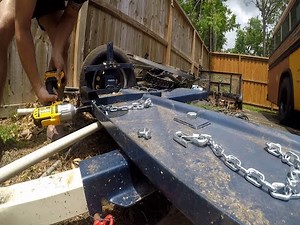 MasterTow Tow Dolly - Repairing Light (part 1) and Adding Safety Chains