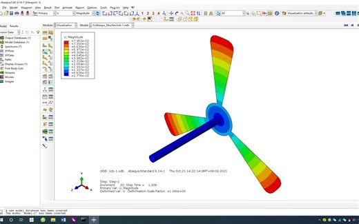 【Abaqus】第五十二讲：螺旋桨叶片旋转过程模拟