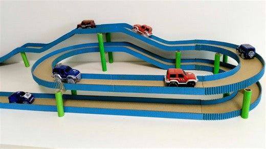 Building a Cool Car Track Using Cardboard