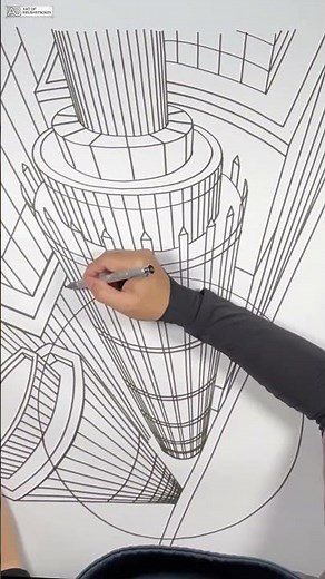 Pen Drawing Secrets — Flawless Straight Lines with No Ruler #precisiondrawing