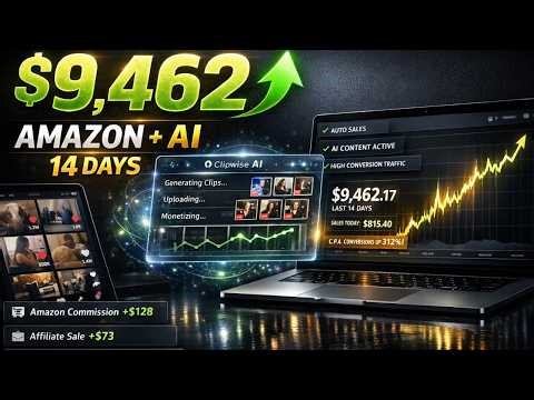 How I Earned $9,462 With Amazon Affiliate Program Using Clipwise AI