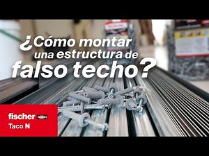 ¿Cómo montar la estructura de un falso techo?