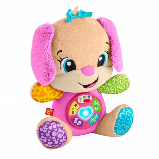 Fisher-Price Laugh & Learn Smart Stages Sis Pink Plush Musical Learning Toy for Baby & Toddler - Walmart.com