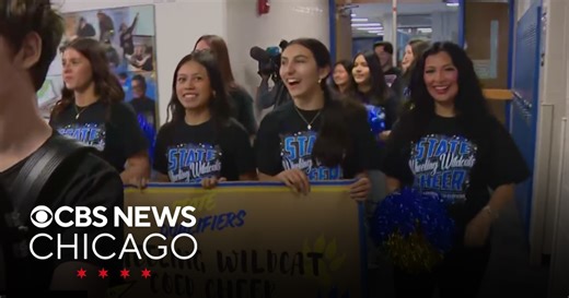 Wheeling High School varsity cheerleaders heading to state competition