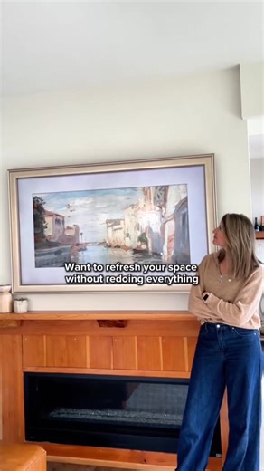 Give your room a refresh without a full redesign. Deco’s Premiere Collection is designed to complement your Samsung The Frame TV, And bring a personal touch that ties the whole room together. ✨ Elegant. Effortless. Intentional. Find your perfect frame today. | Deco TV Frames